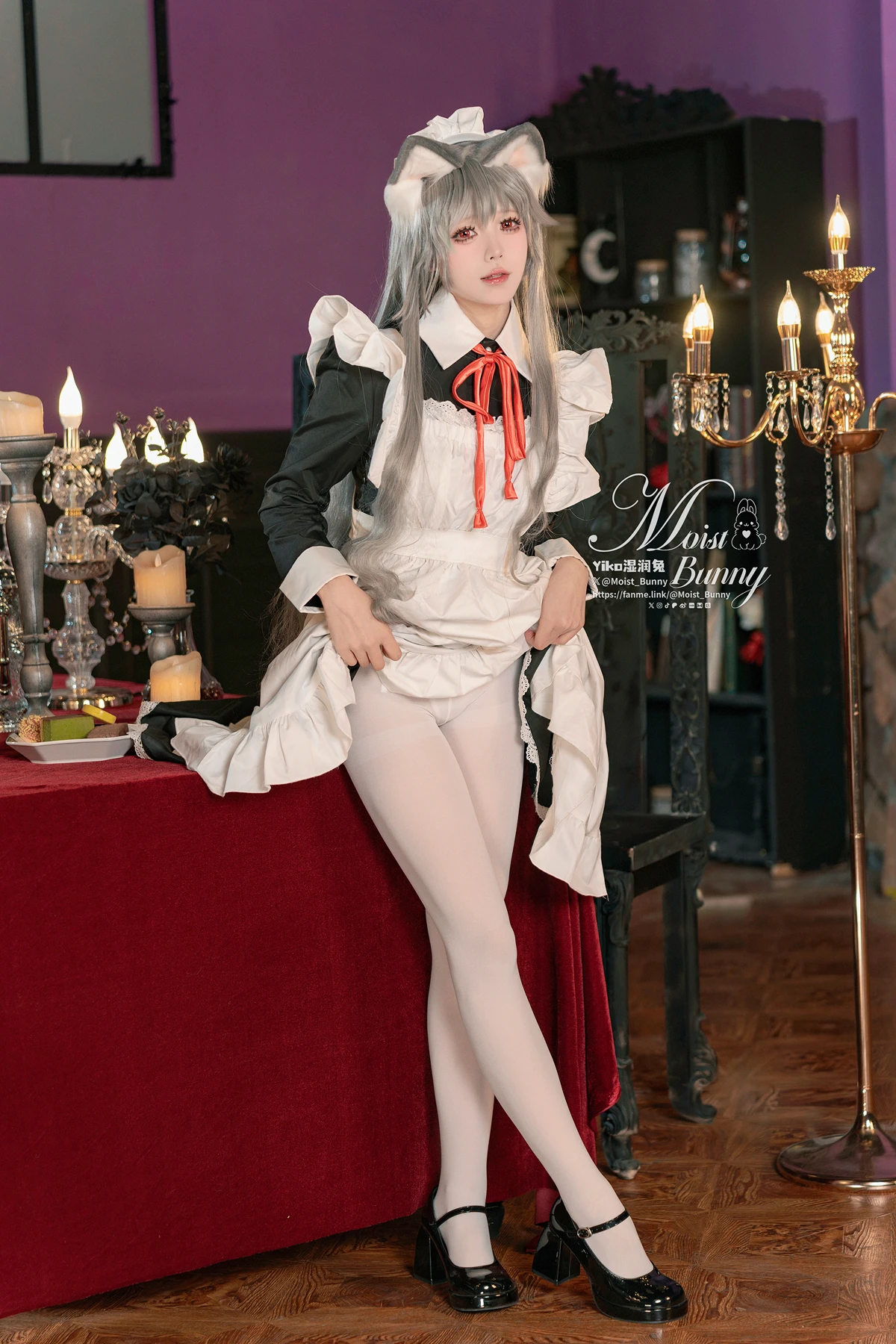 黏黏团子兔Cosplay 2月月票特典菲奇子女仆