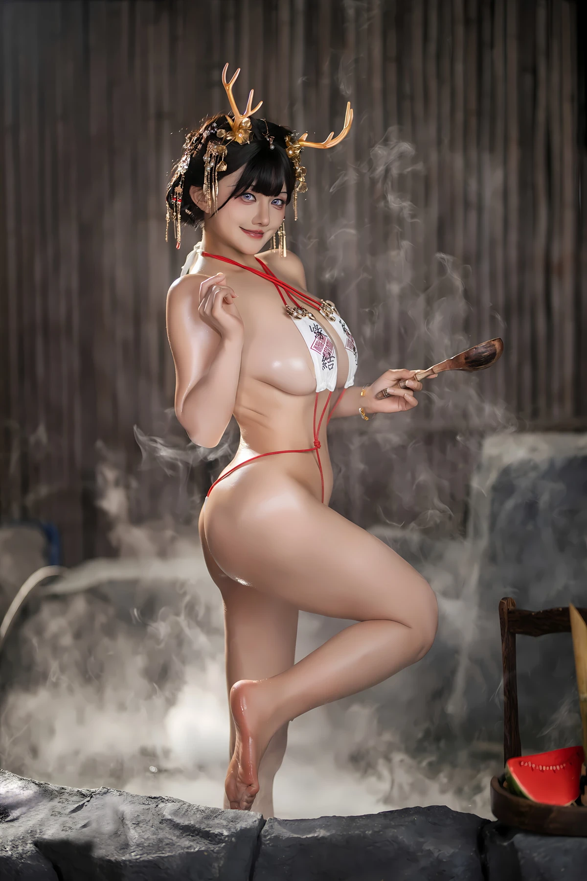 虎牙古阿扎泉之龙精灵Cosplay