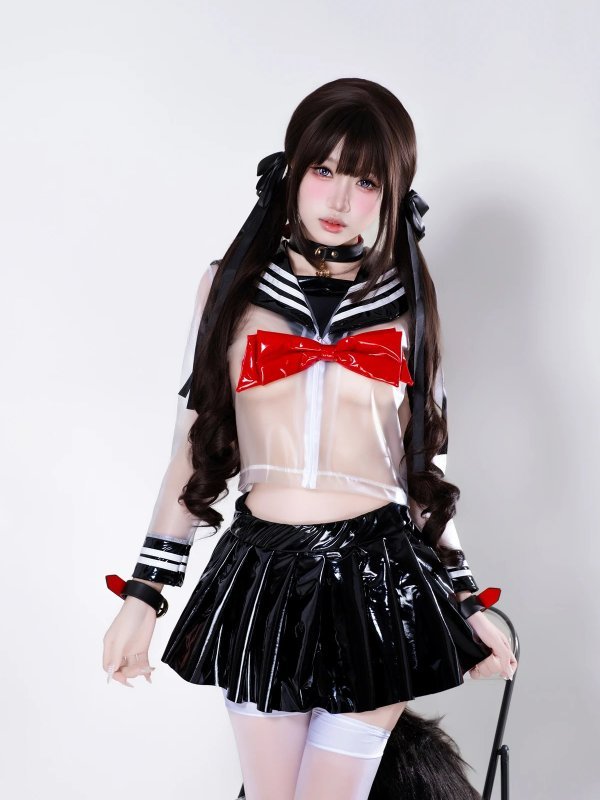 柒柒要乖哦《兽尾透明JK》Cosplay相册介绍｜Cosplay 225