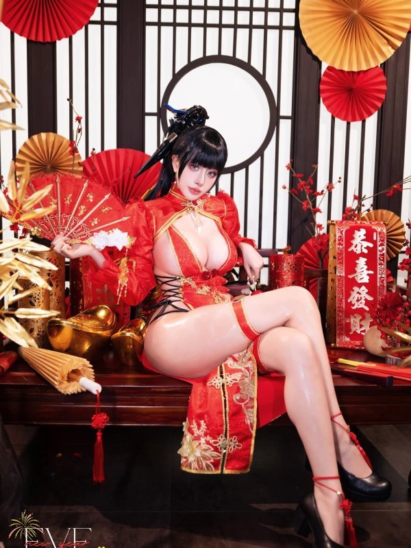日本人气Cosplayer Byoru新作：Eve新年旗袍(New Year Qipao)性感写真欣赏